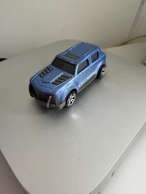Blue SUV Toy Car Rugged Off-Road Design